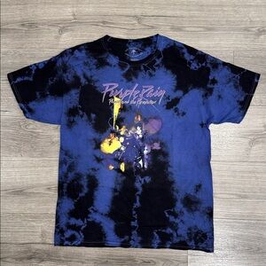 Prince And The Revolution Purple Rain Tye Dye Band Tee Shirt Men’s Size Large